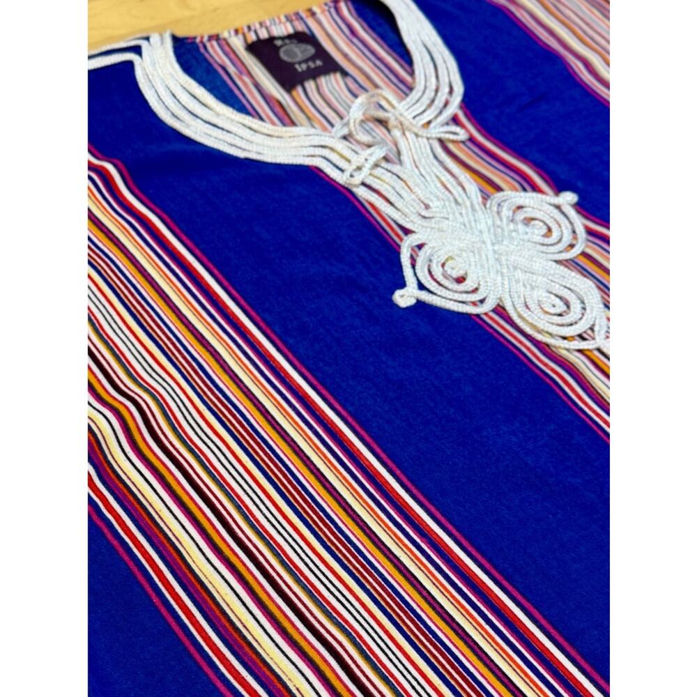 Res Ipsa Striped Caftan Tunic Dress — Marrakech Artisan, One Size